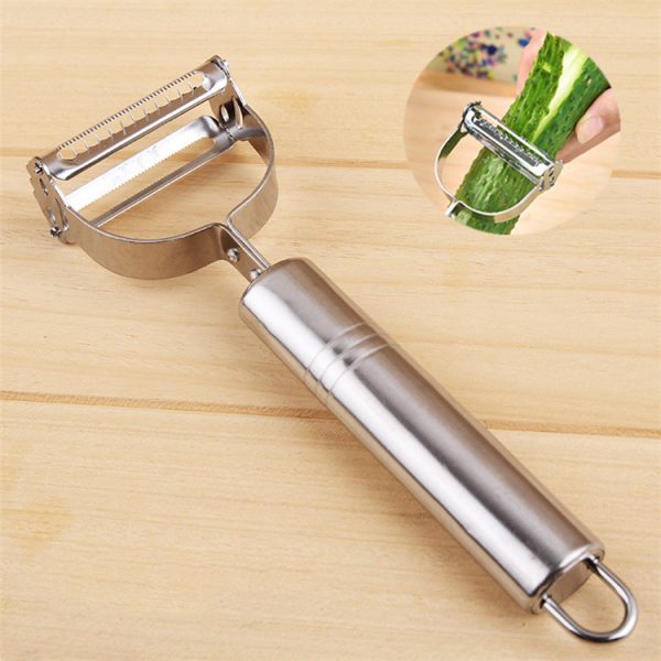 Multi function stainless steel smiley face peeler potato shaper - Image 5