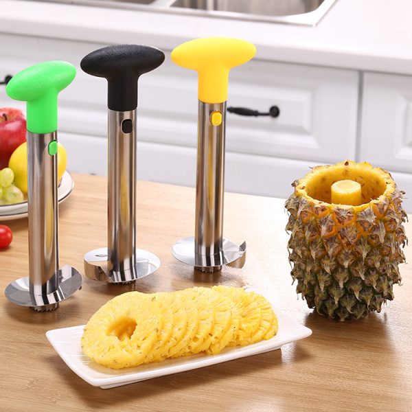 Pineapple knife set kitchen gadget stainless steel peeler manual pineapple peeler fruit peeler - Image 2