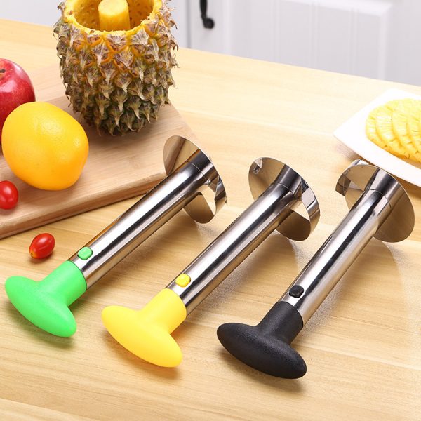 Pineapple knife set kitchen gadget stainless steel peeler manual pineapple peeler fruit peeler